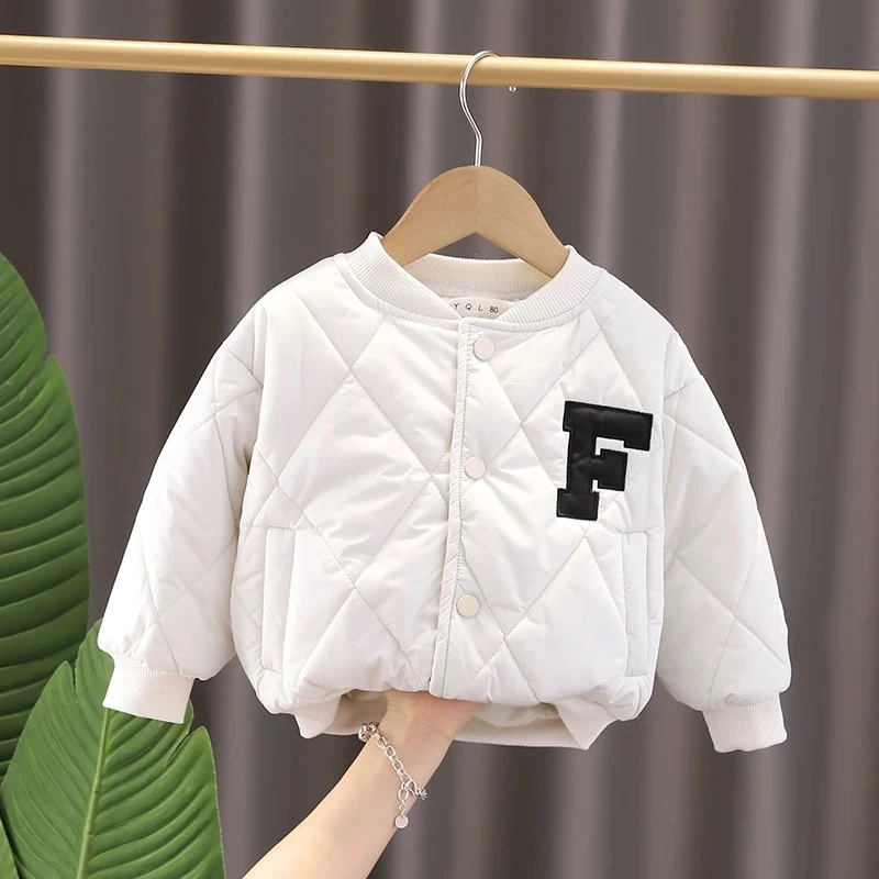 【捡漏】儿童棒球服外套秋冬2024新款男童洋气立领字母外套