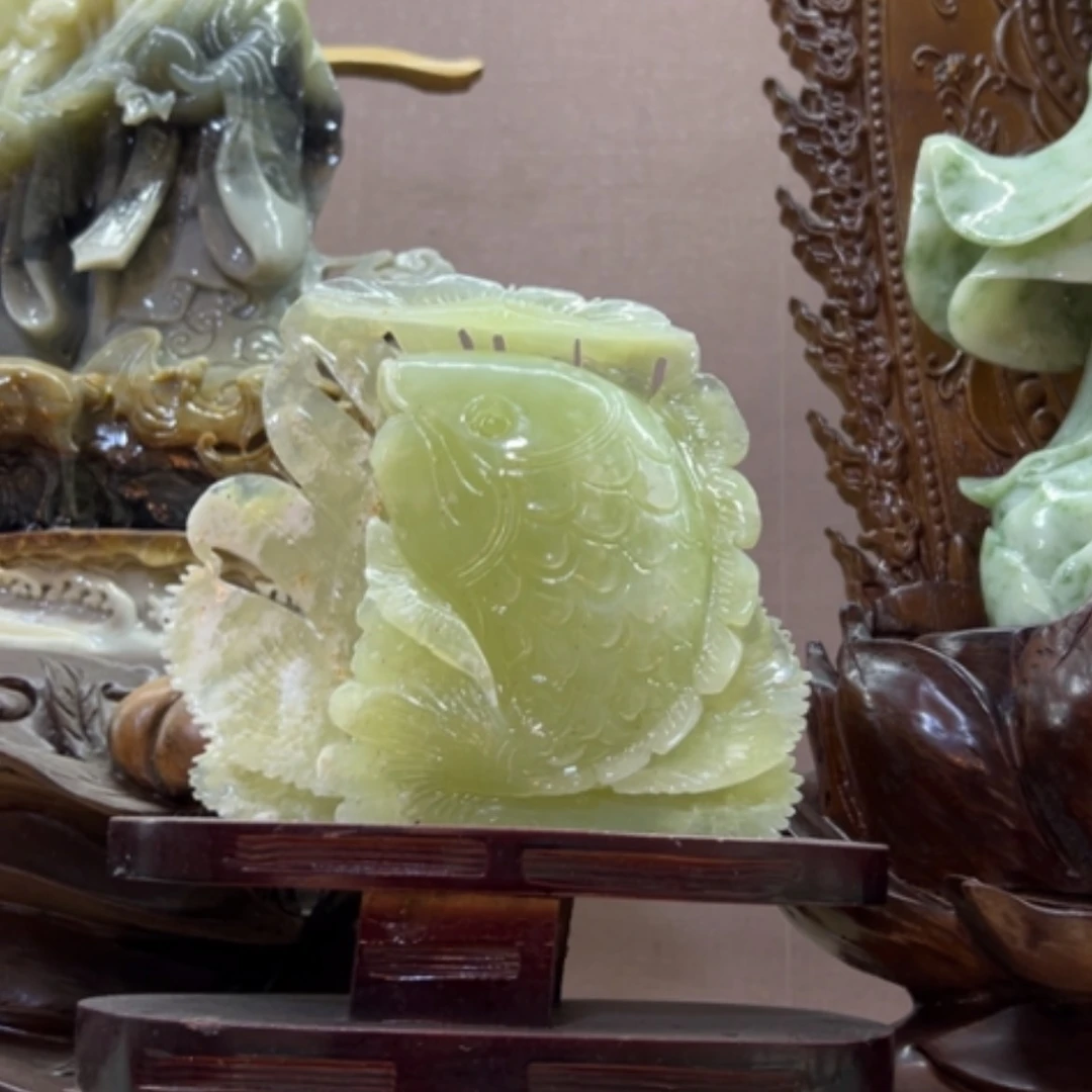 【闪购商品】玉家居摆件连年有余