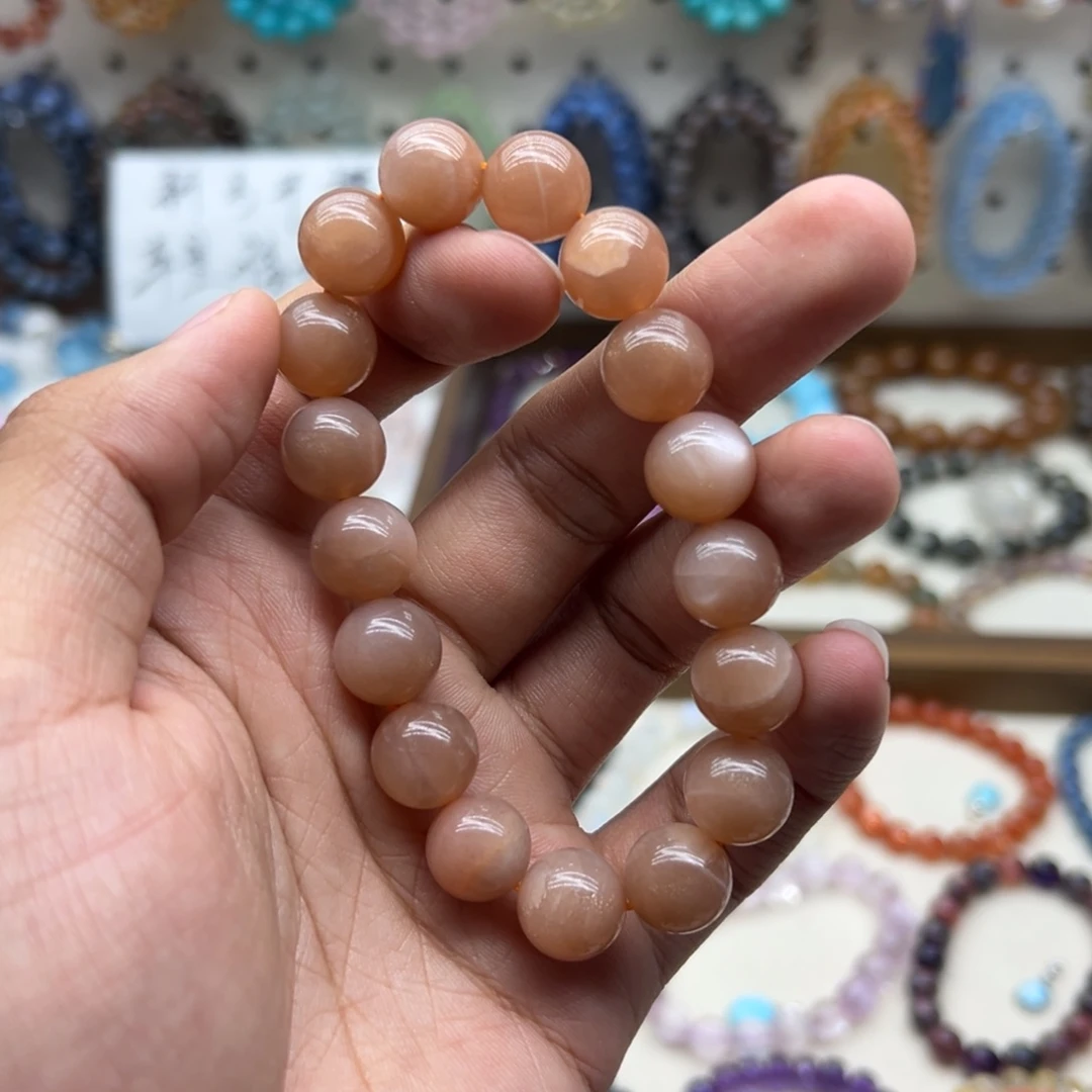 水晶手链未镶嵌12.6咪橙月光