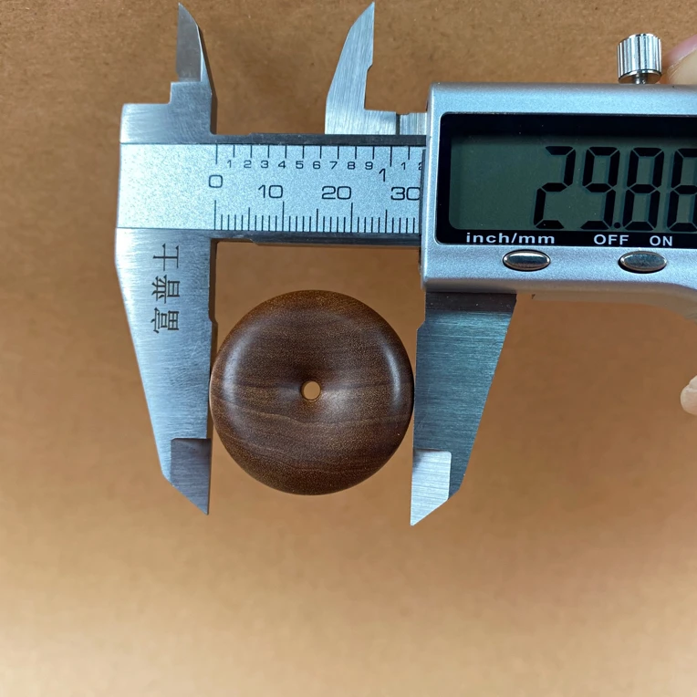 保真老山檀香平安扣横纹黑肉高货文玩挂饰盘玩小件3.0*0.8尺寸