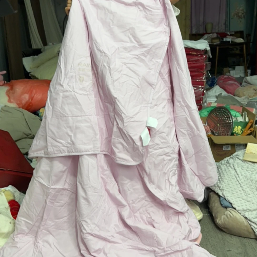 纯色 纯棉淡粉色双人夏凉被2✖️2.3米左右