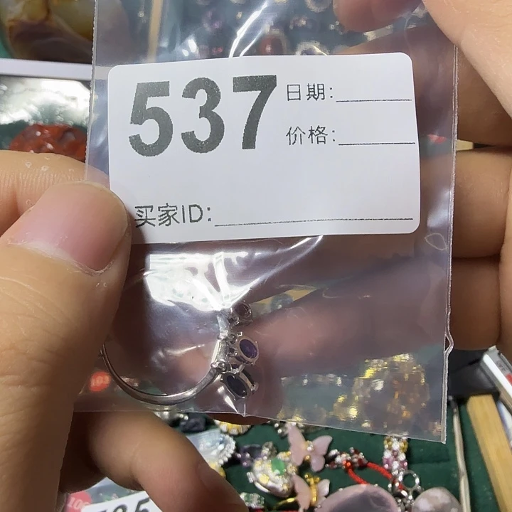 水晶戒指银S925镶嵌?****儿