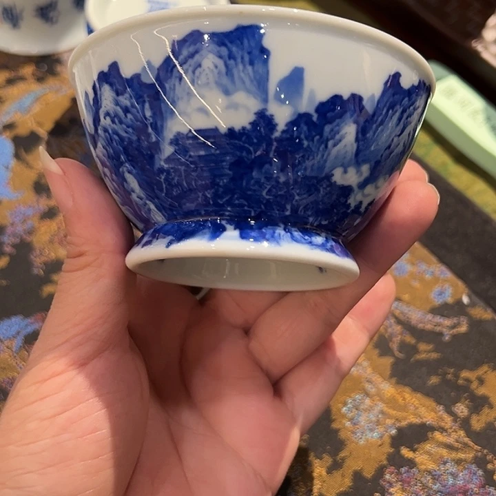 寻山晓隐宋画山水杯杯杯