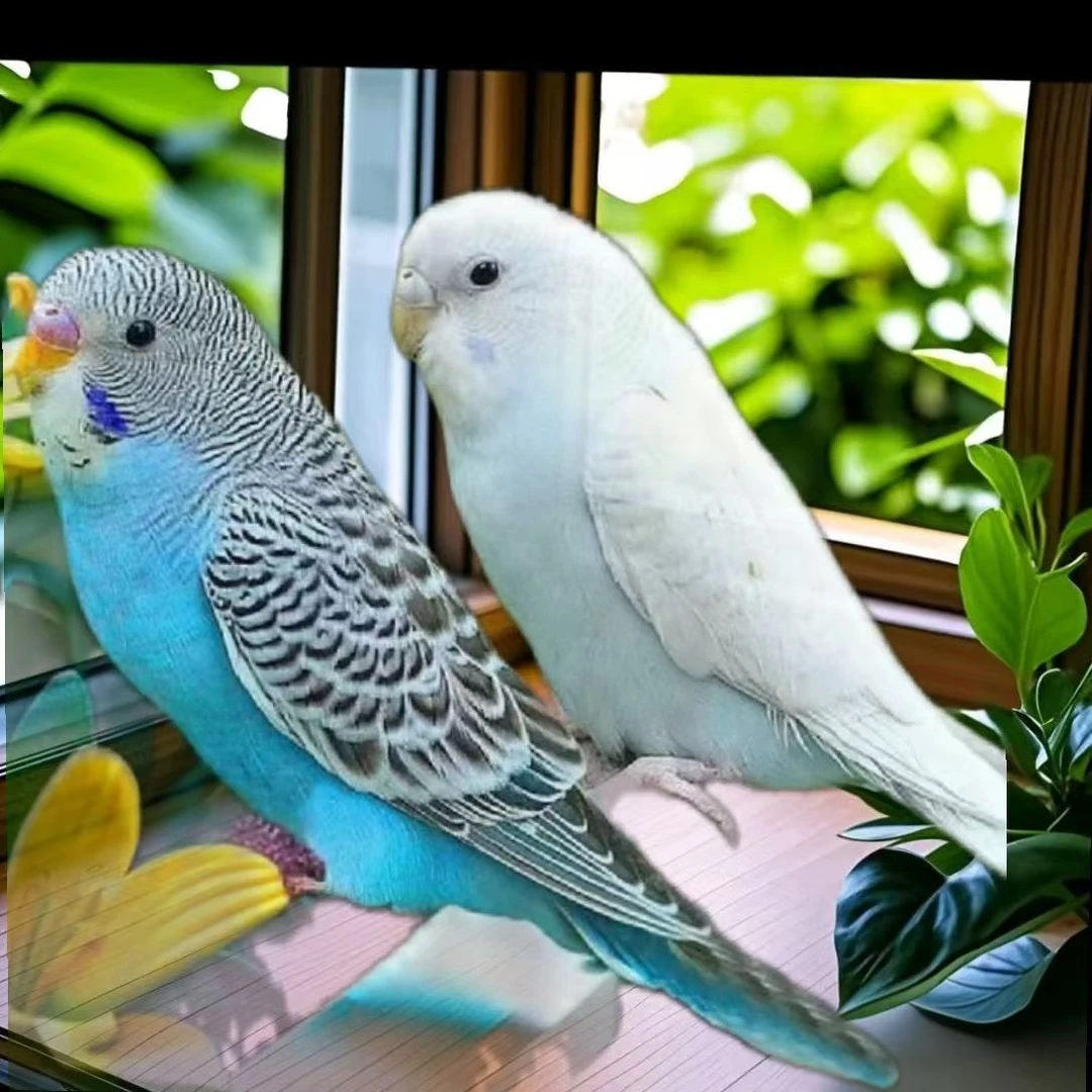 [鹦鹉]一对两只虎皮鹦鹉活可以学说话观赏鸟鹦鹉小鸟包邮