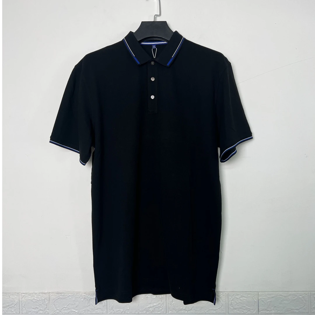 A224 春夏男士时尚POLO衫休闲开胸翻领上衣半袖T恤