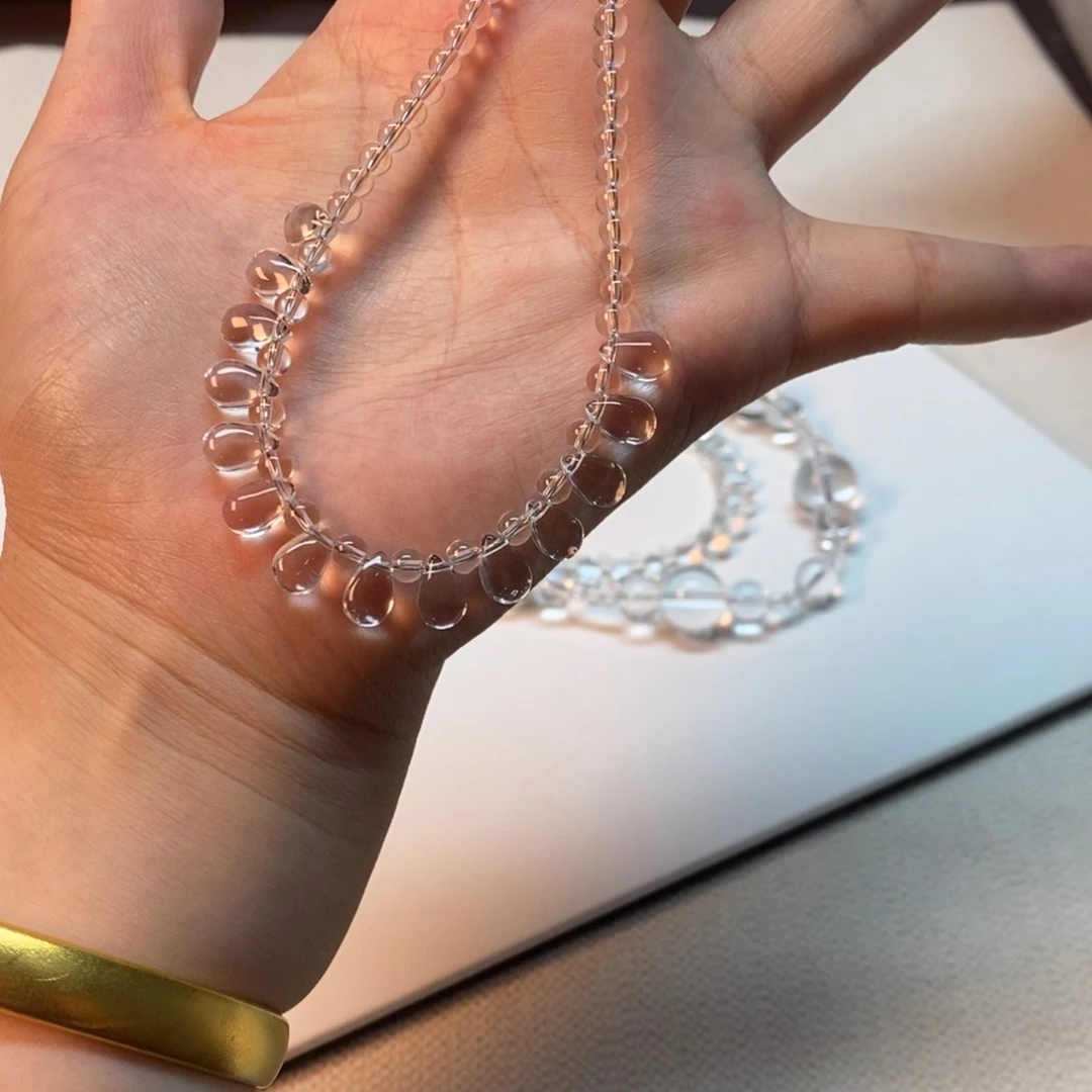 无非金属项链白水水滴新款