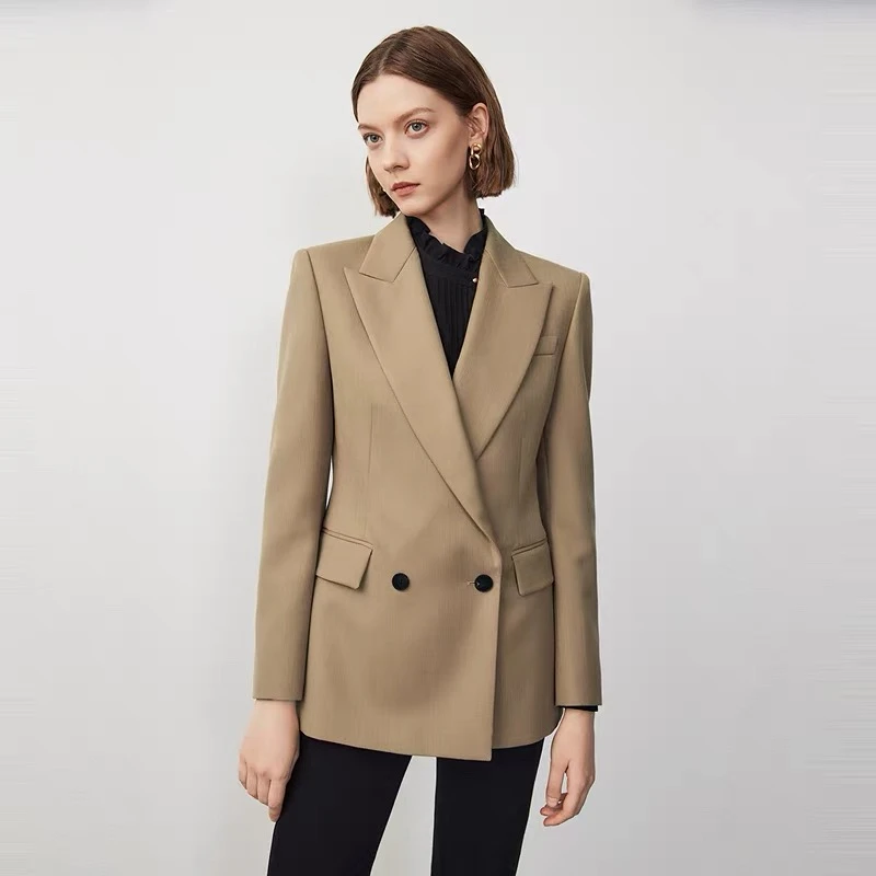 25s早春新款收腰通勤高级感西装外套（24W0073）【568】