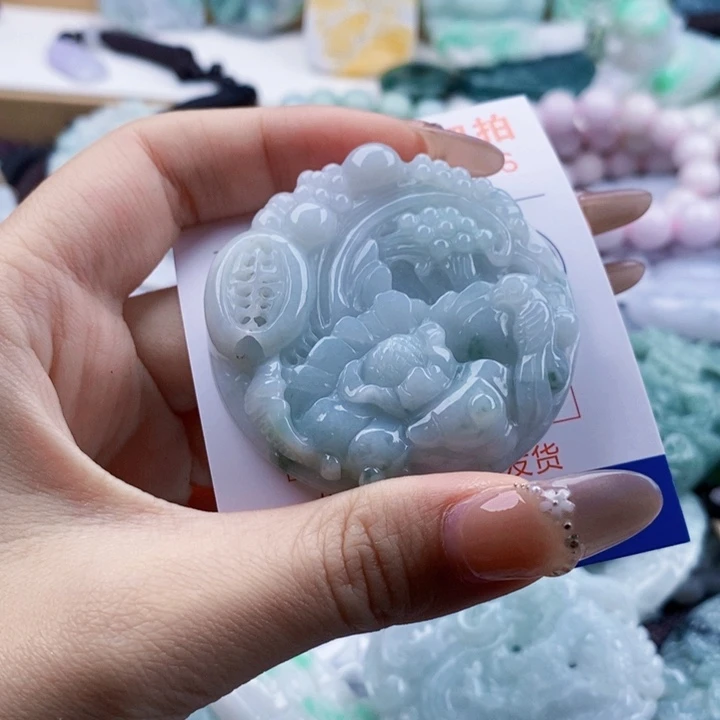 翡翠未镶嵌吊坠(不含链)