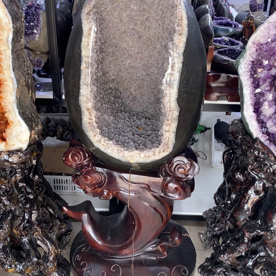 紫晶摆件未镶嵌莹