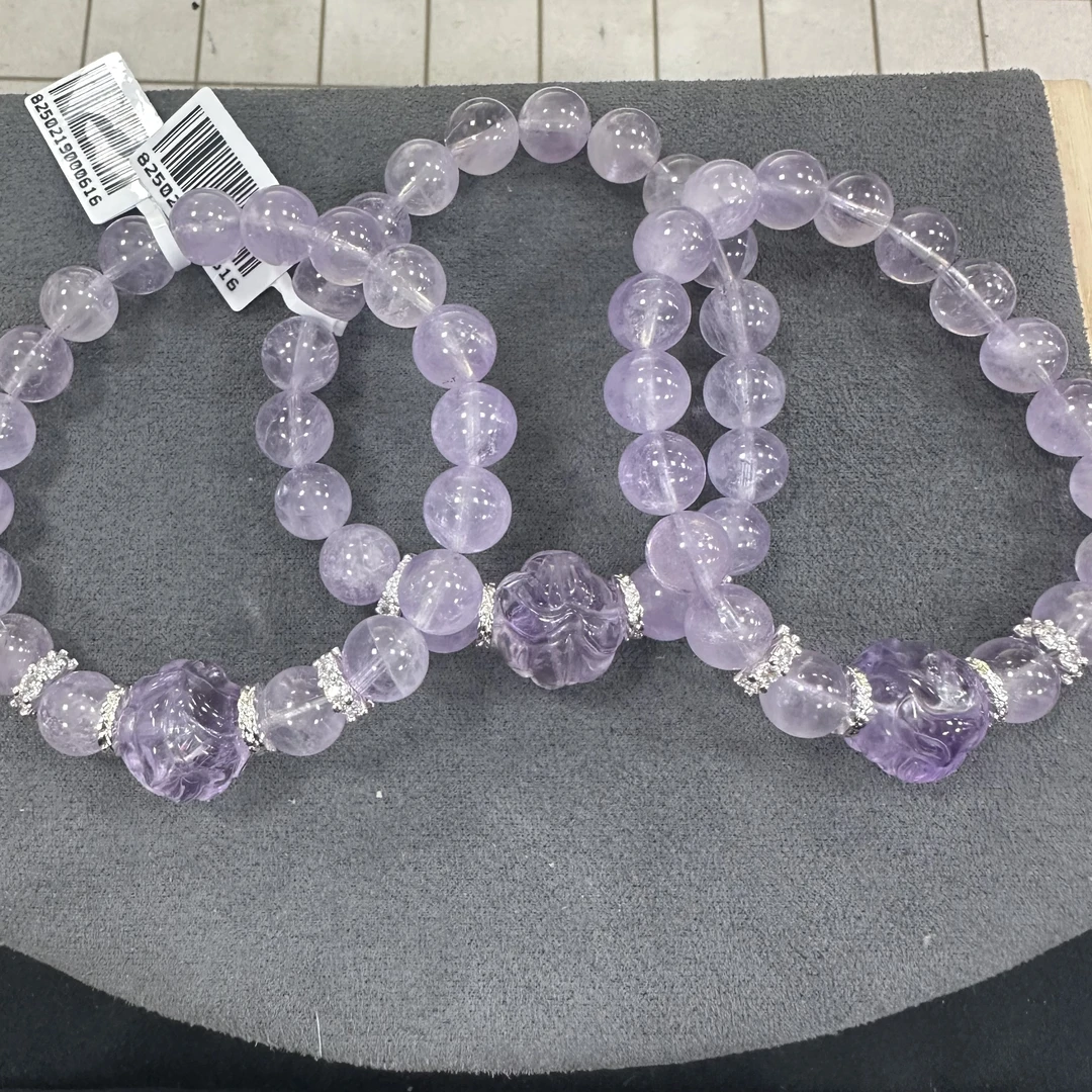 【小院甄选】原创紫水晶单圈手链约9mm 多样性发一件 ELL1272