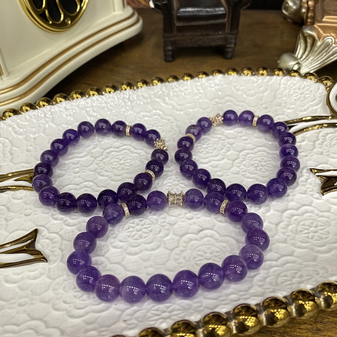 C829-天然紫水晶手链设计款-多样性发其一