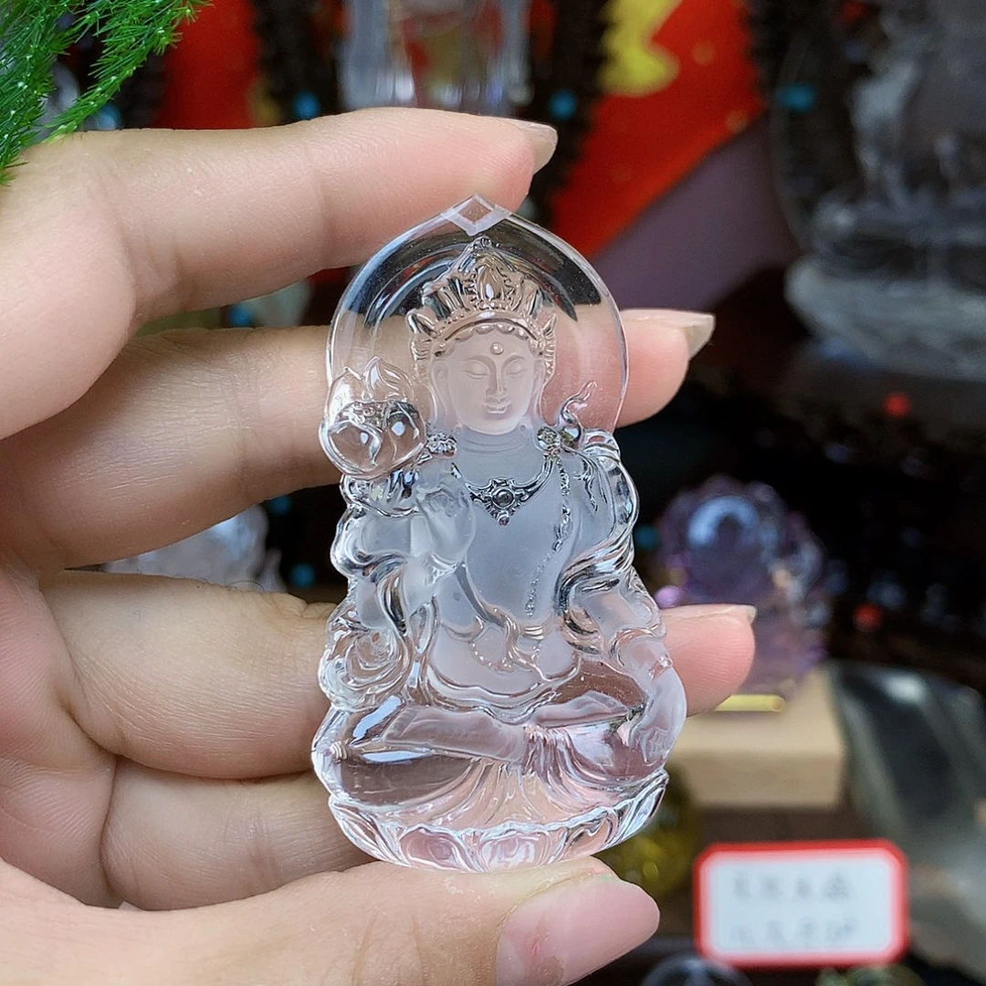 水晶颈饰未镶嵌小****n，