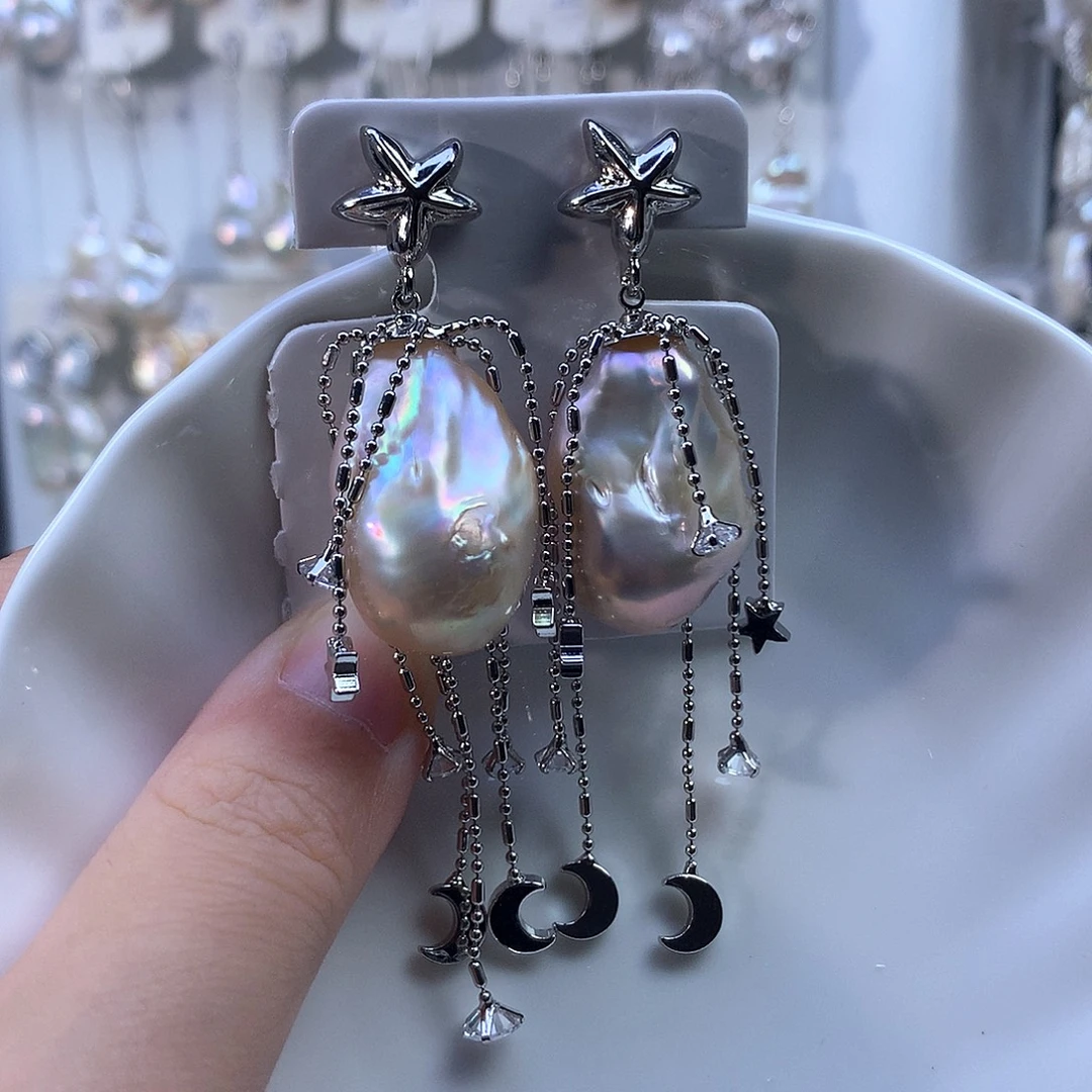 耳饰合金淡水珍珠福利3844有瑕