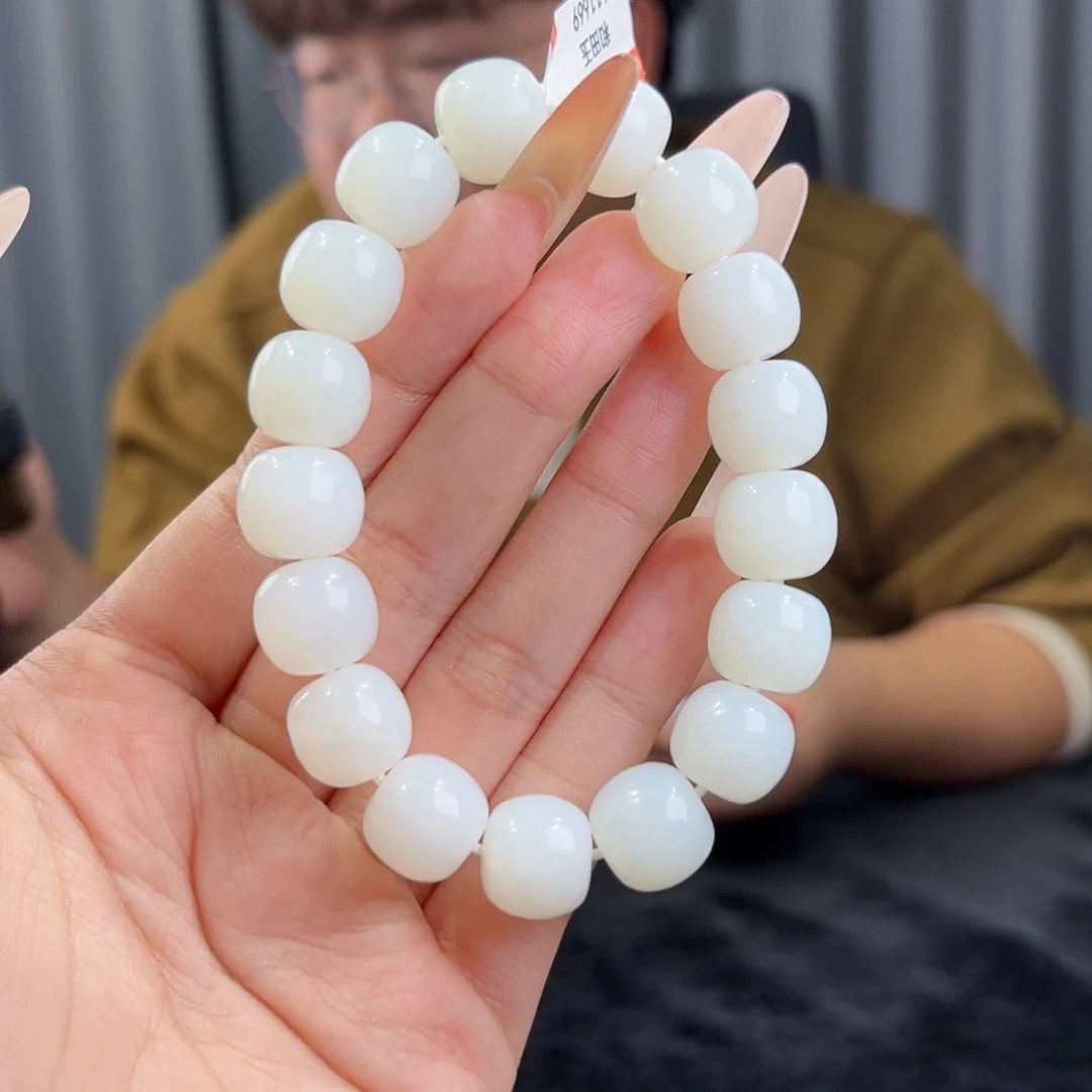 和田玉未镶嵌手串天然和田玉新疆且末天泰料手串13