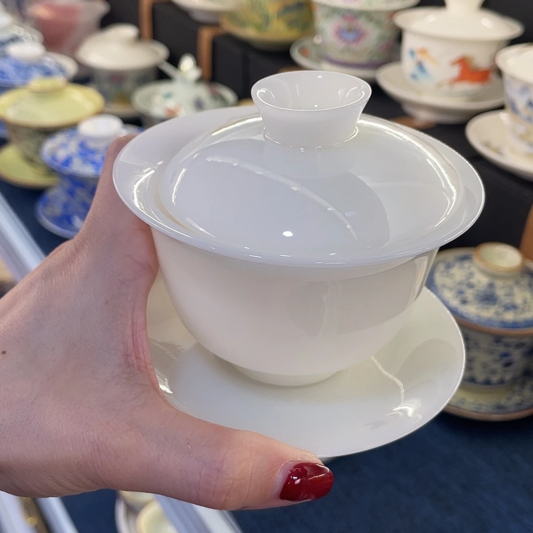 陶景德陶瓷盖碗茶具