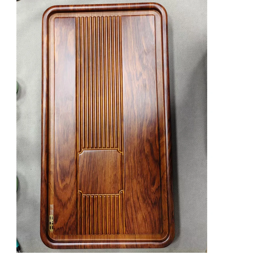 【花梨色纳福】60*32*4cm干湿两用茶盘长方形实木茶盘茶托盘家用