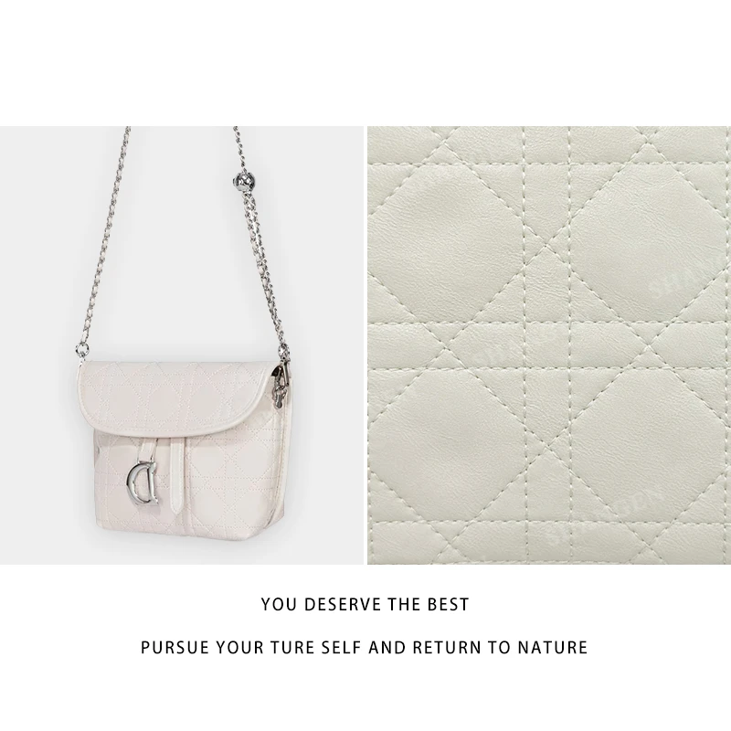 【尚恩CC】GQ-2996-米杏-轻奢时尚女士新款单肩斜挎包