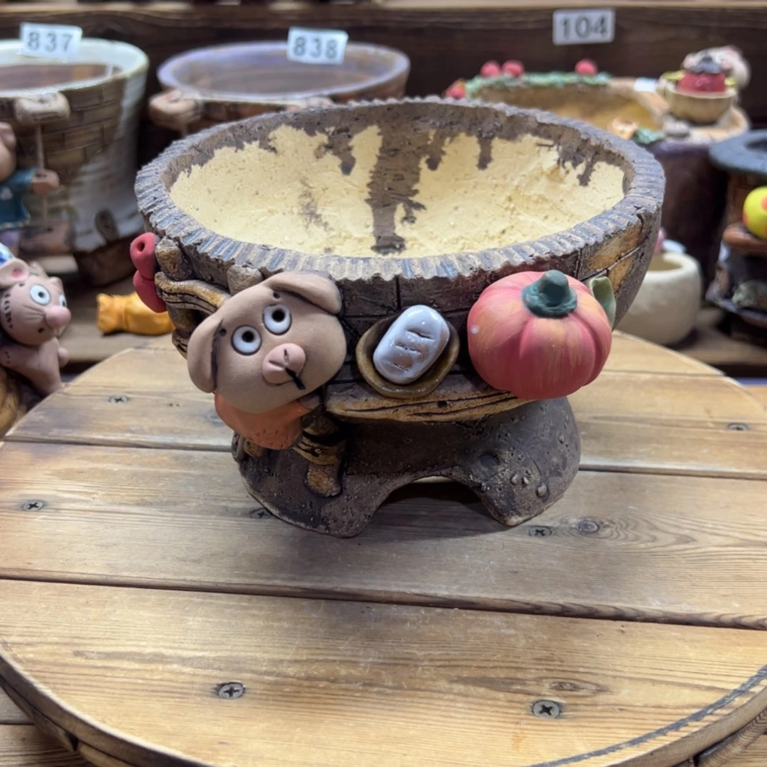 嘻哈多肉花盆百搭