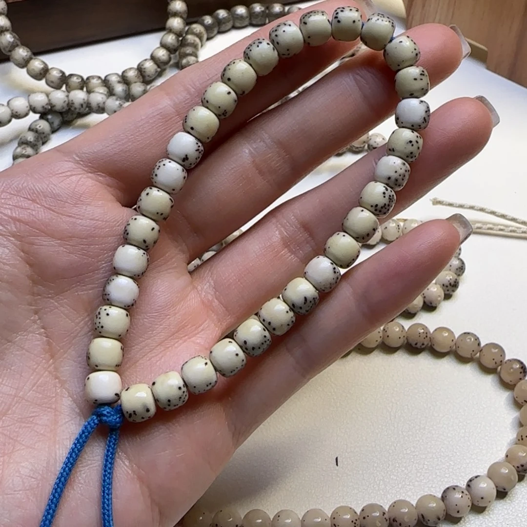 星月菩提手串石玉河豚圆珠手持卡7