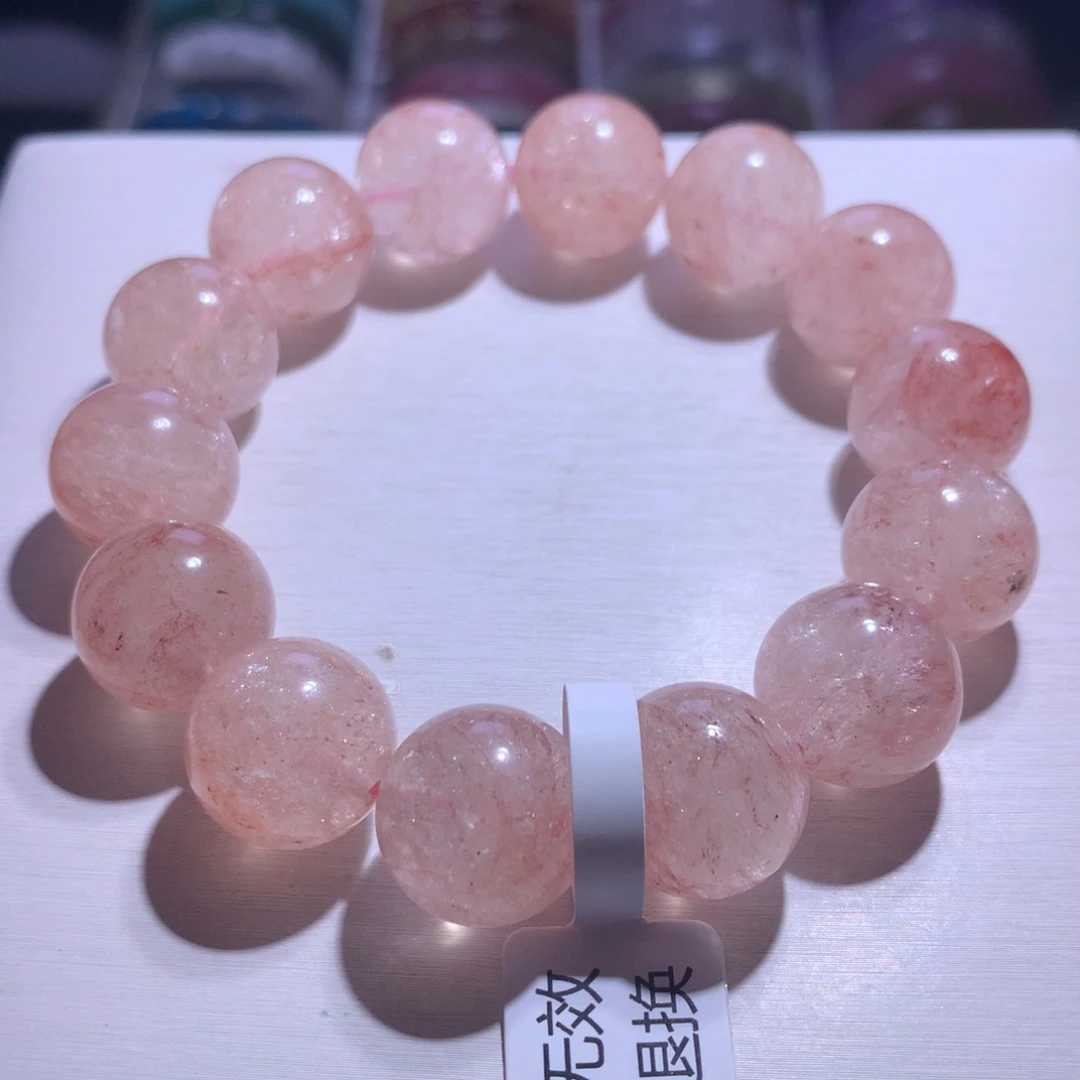 水晶手串银S925镶嵌玫瑰庄园16m