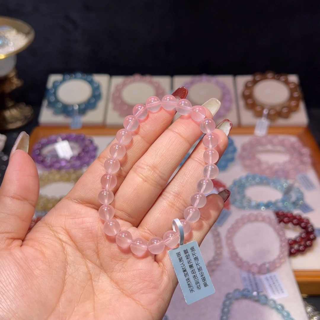 水晶手串未镶嵌别****_星光马粉7.6m m