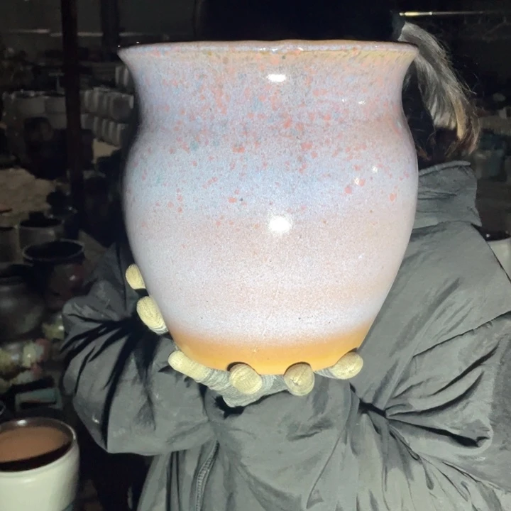 紫砂花盆口21高24正品正品