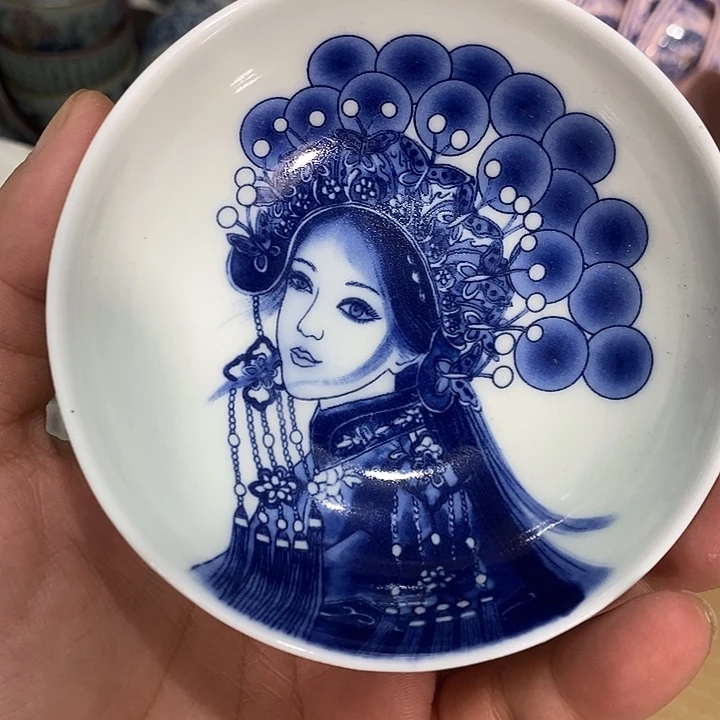 摆件景德镇陶瓷主人杯13445