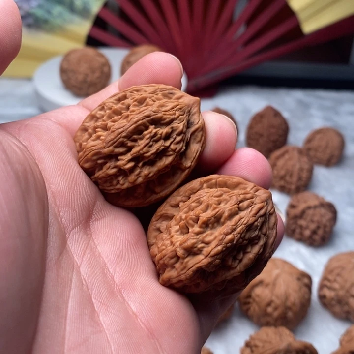把件文玩核桃34尺虎头