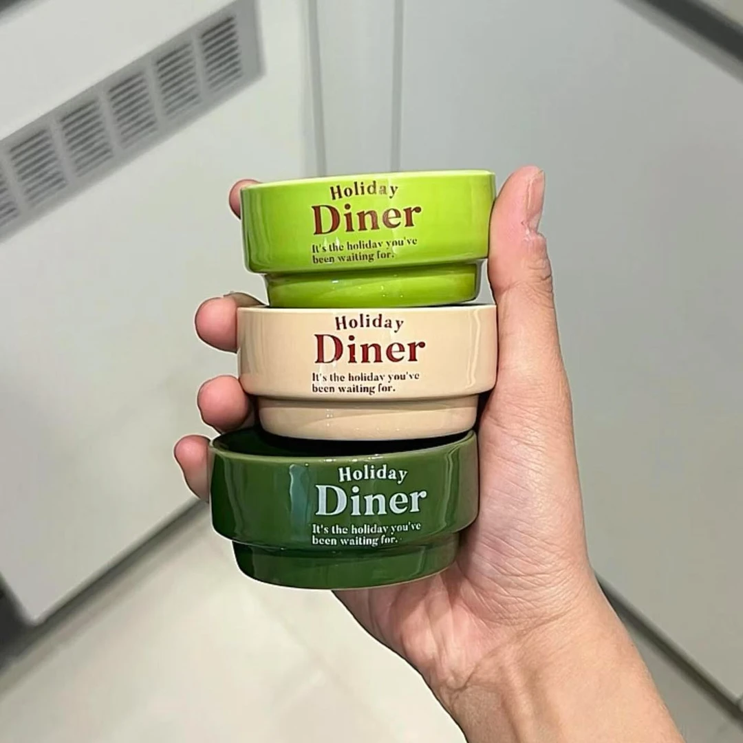 【新家的100个快递】复古英文字母蘸料碟陶瓷调味碟厨房碗盘碟子