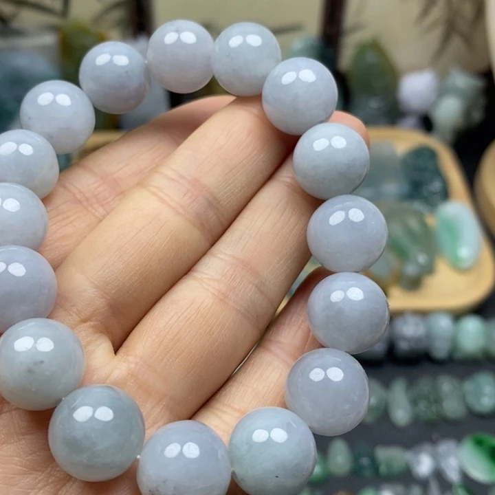 翡翠未镶嵌颈饰手串