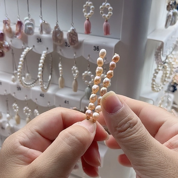 发夹淡水珍珠未镶嵌