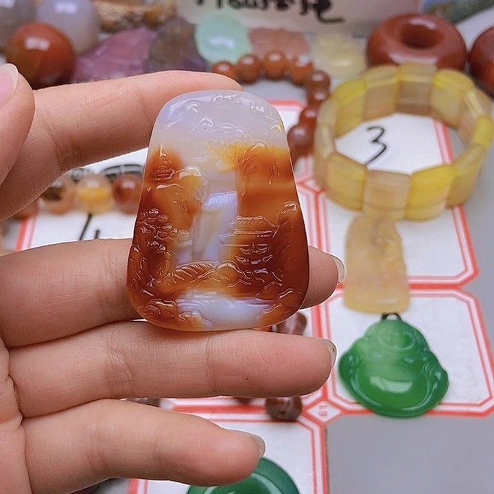 【闪购商品】玛瑙/玉髓未镶嵌珠宝半成品用****6