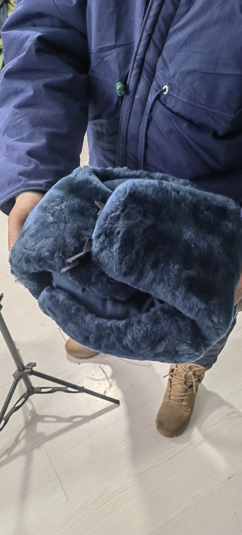 库存  棉帽  蓝色