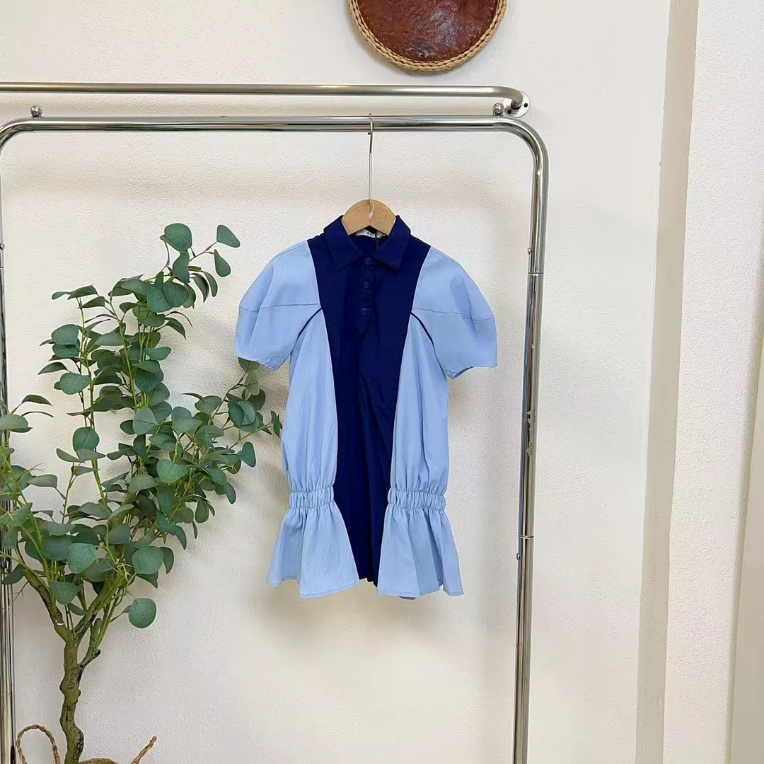 0671各藏青色连衣裙