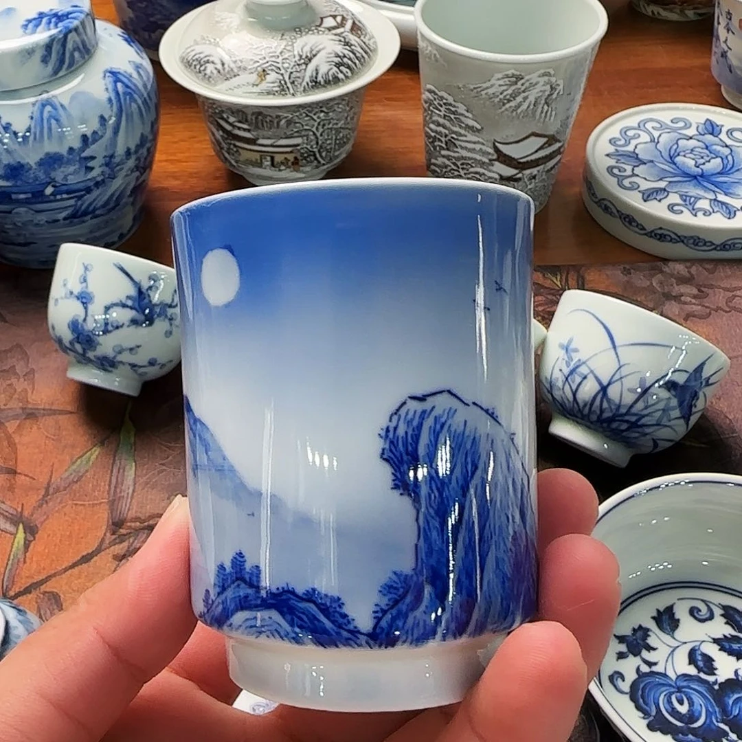 张玲玲手绘夜景杯