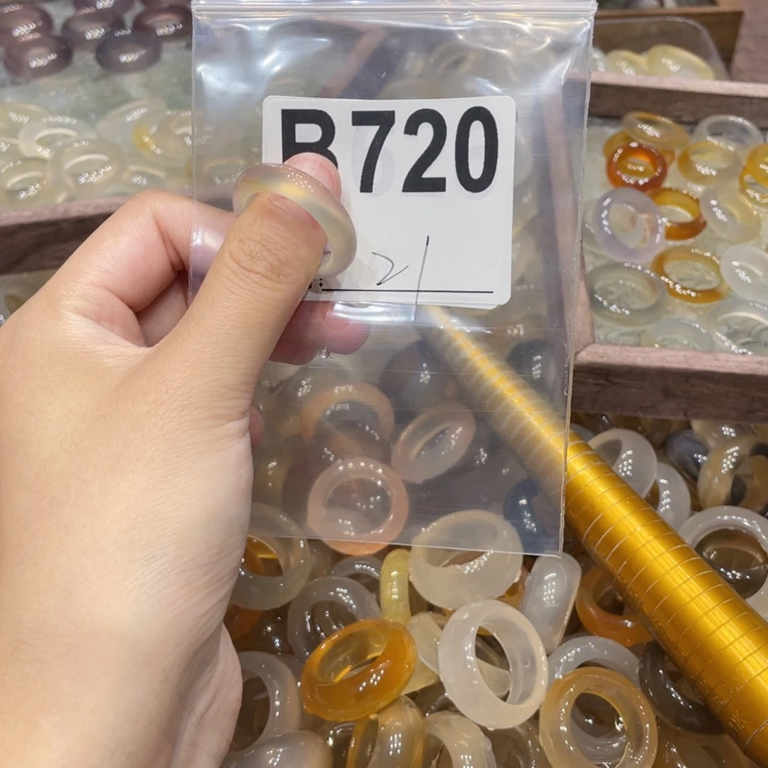 玛瑙/玉髓未镶嵌戒指720