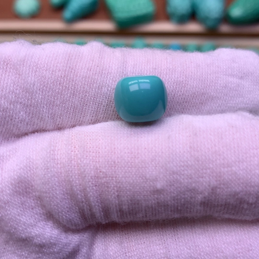 原生态散珠配珠老型蓝绿色卡10