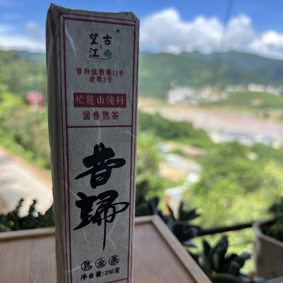 2024年昔归菌香熟茶250g砖