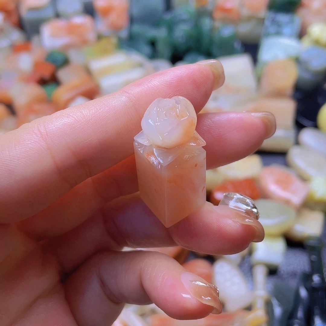 青田石印石花开富贵