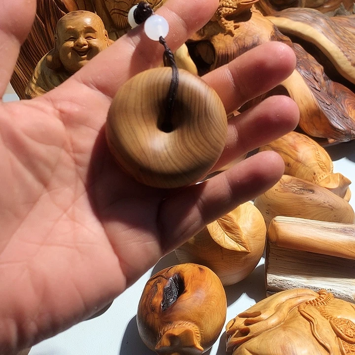 ****'香榧木太行崖柏平安扣