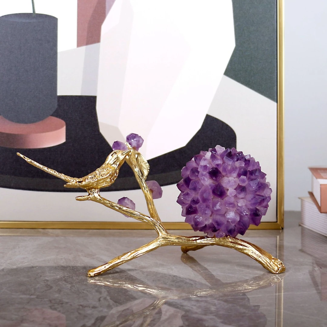 乔迁之喜入宅摆件喜上枝头客厅电视柜酒柜装饰品创意时尚家居摆件