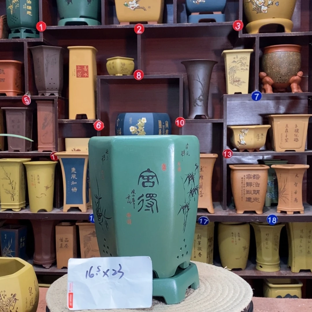 紫砂艺术紫砂花盆