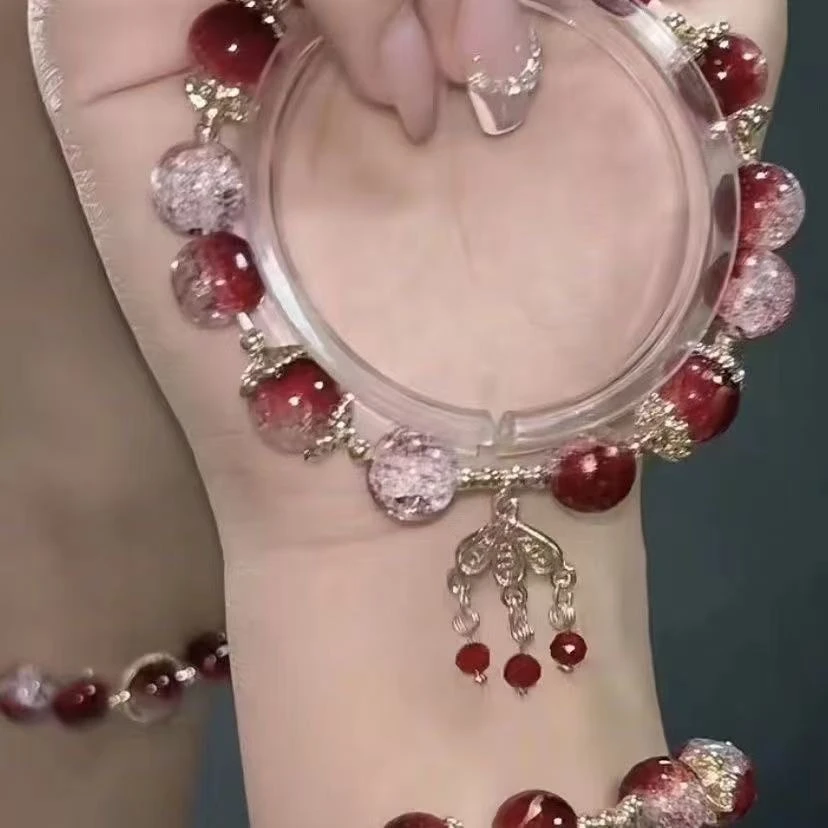 琉璃琉璃手链 弹力绳琉璃手链手工百搭民族风