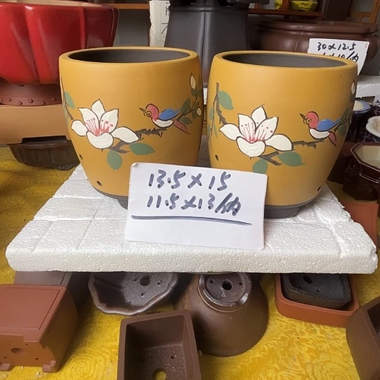 宜兴紫砂花盆种植