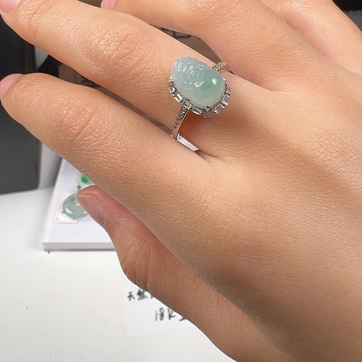 翡翠银S925镶嵌颈饰