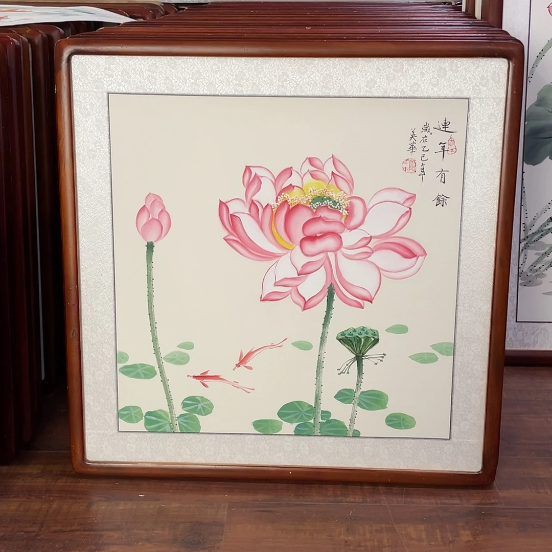 国画带框尺寸63*63厘米
