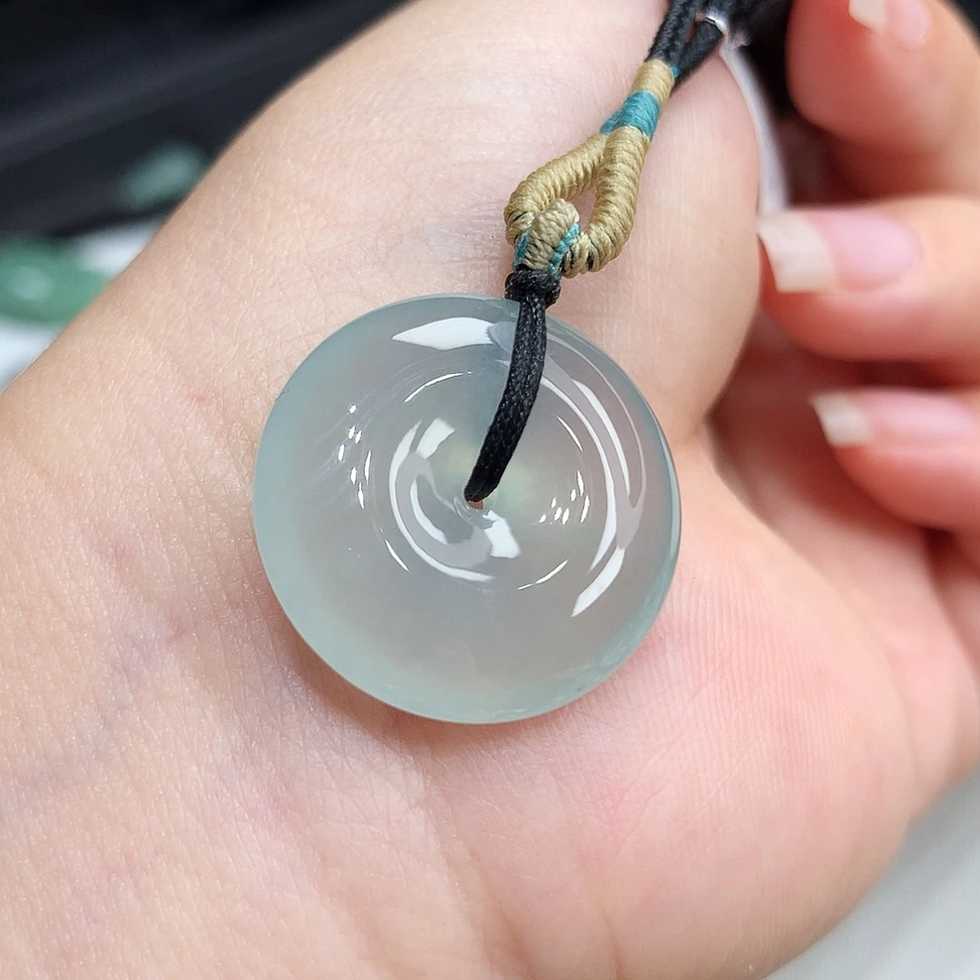 翡翠未镶嵌胸饰翡翠55，22.7/6.3