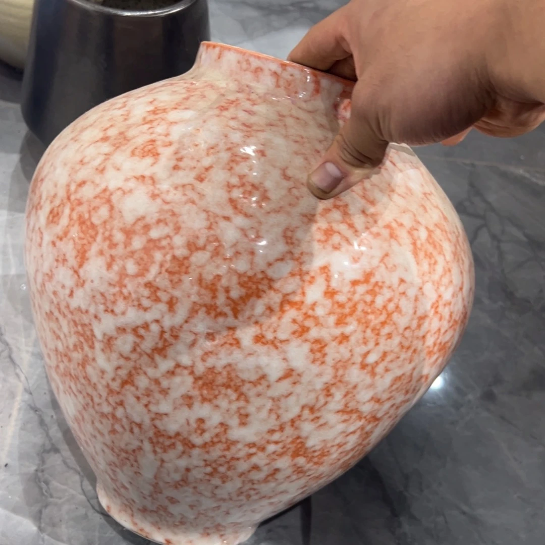 摆件陶瓷花瓶高31口12