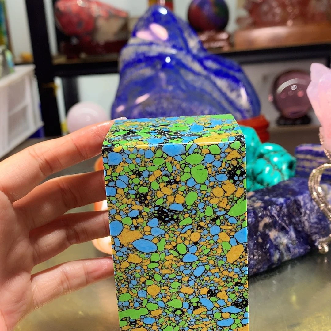 漂***屿石材豹纹石原石摆件