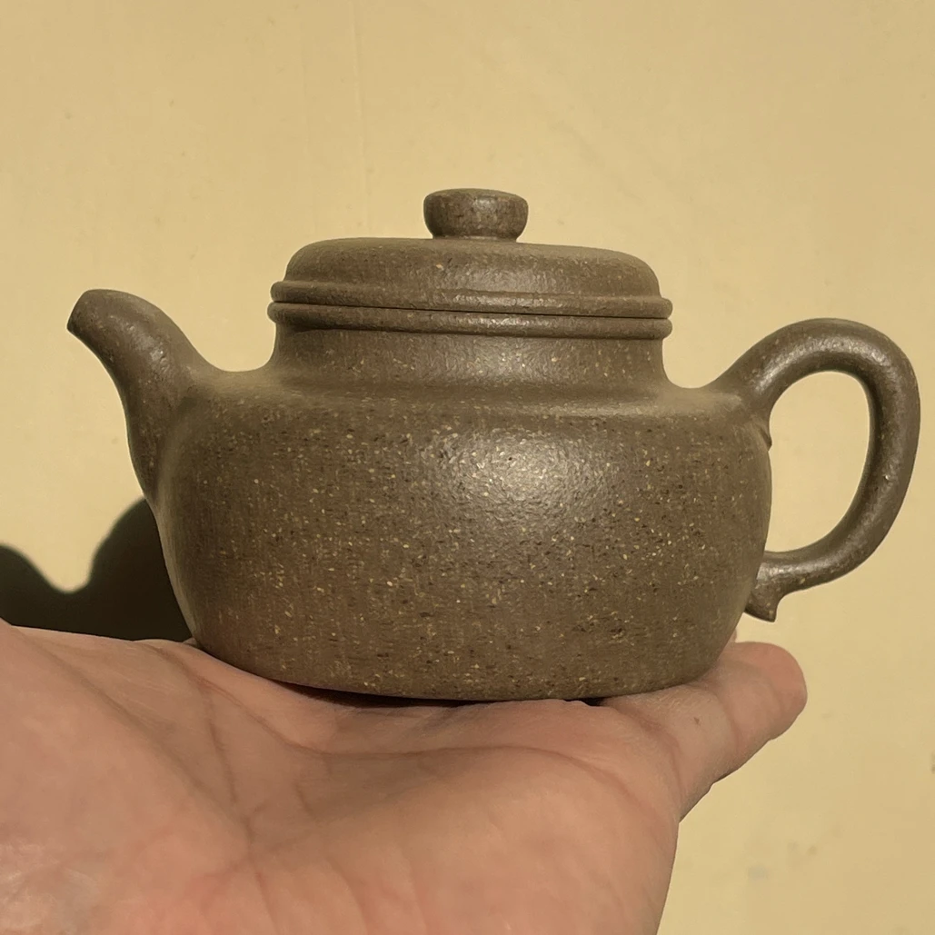 黄龙山老宕口桃花泥全手工制作大韵德中壶180cc